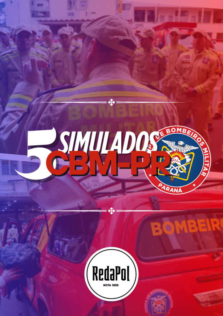 capa do pack de 5 simulados cbmpr redapol 2025